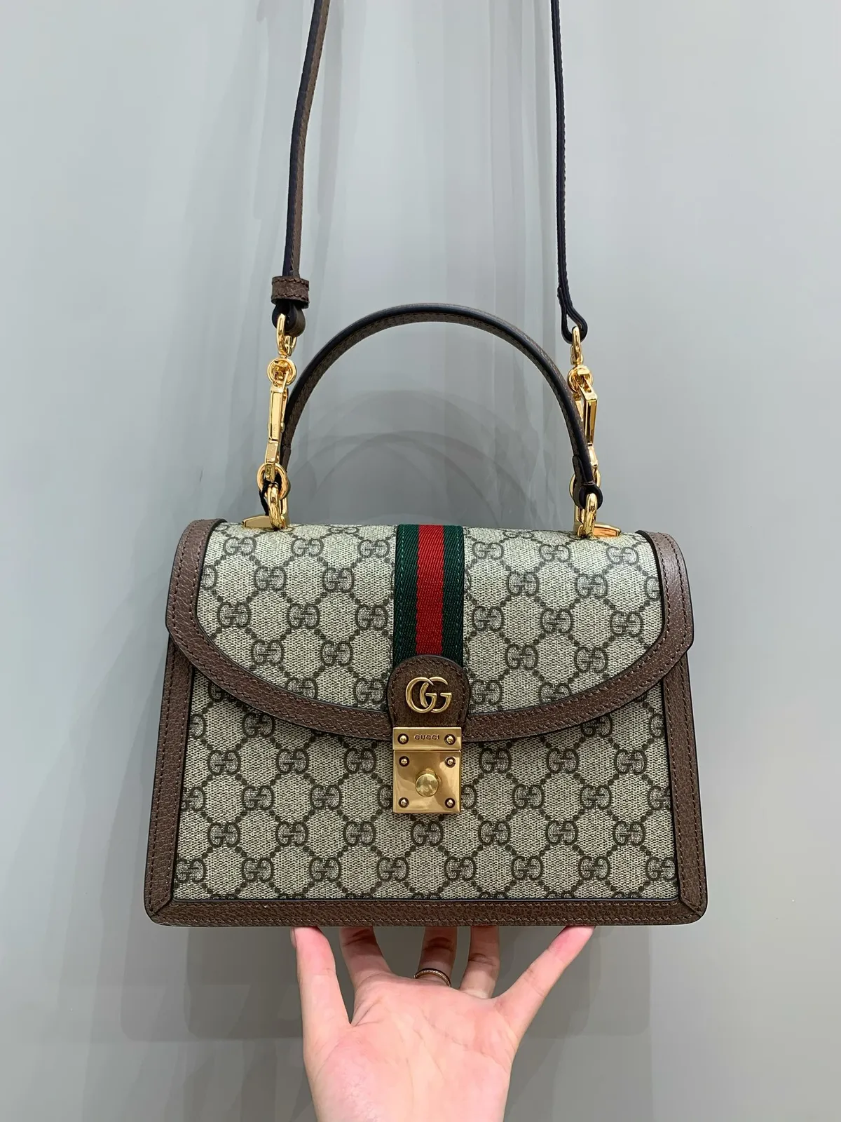 Gucci Ophidia Medium Top Handle Taske