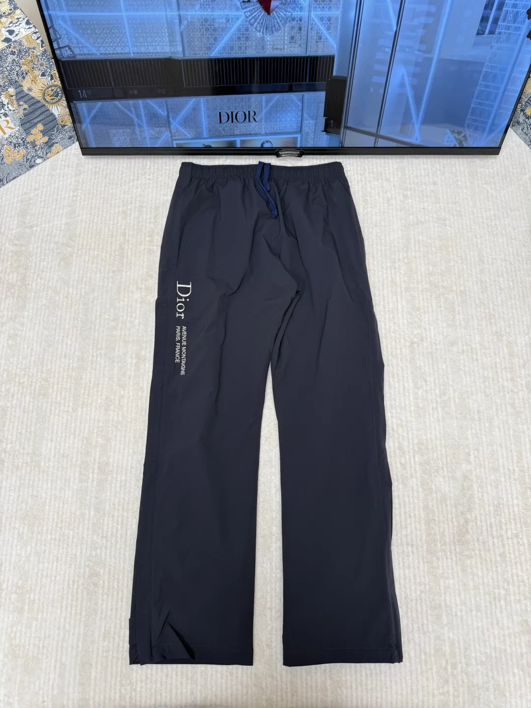 Dior Track Pants Montaigne Embroidery