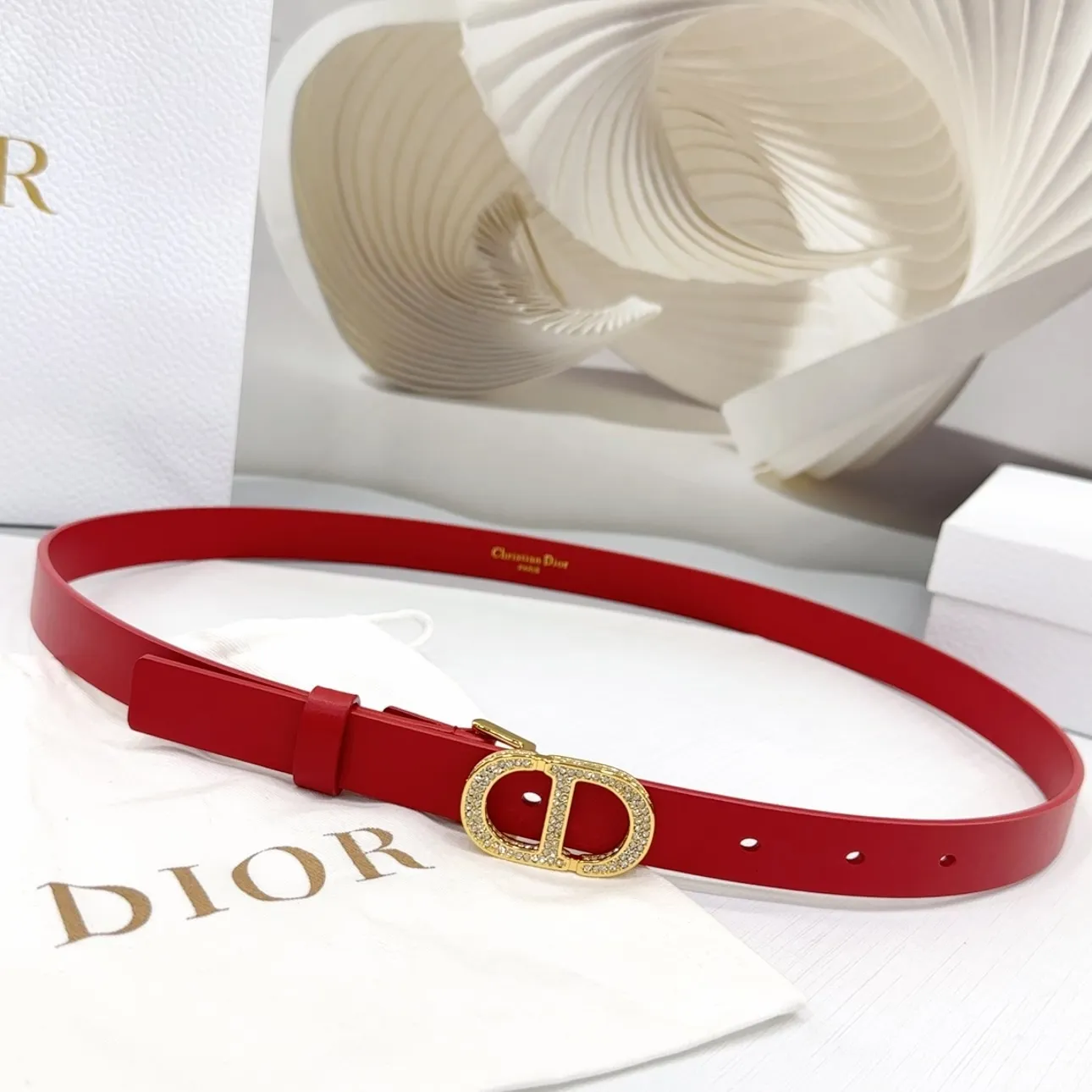 Dior Crystal 30 Montaigne 20mm Bælte