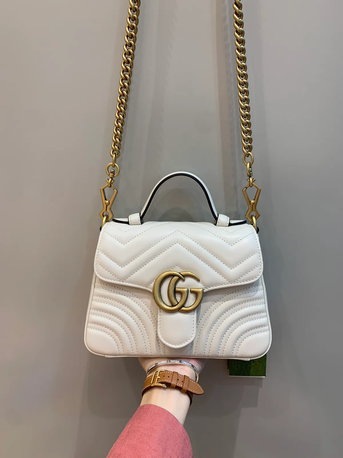 Gucci GG Marmont Mini Top Handle Taske