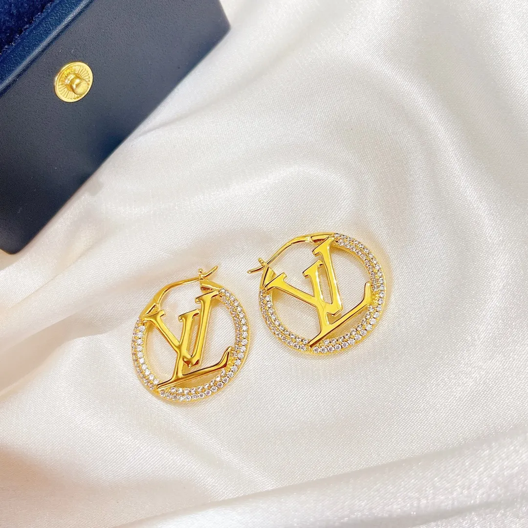 LV Crystal Hoop Øreringe