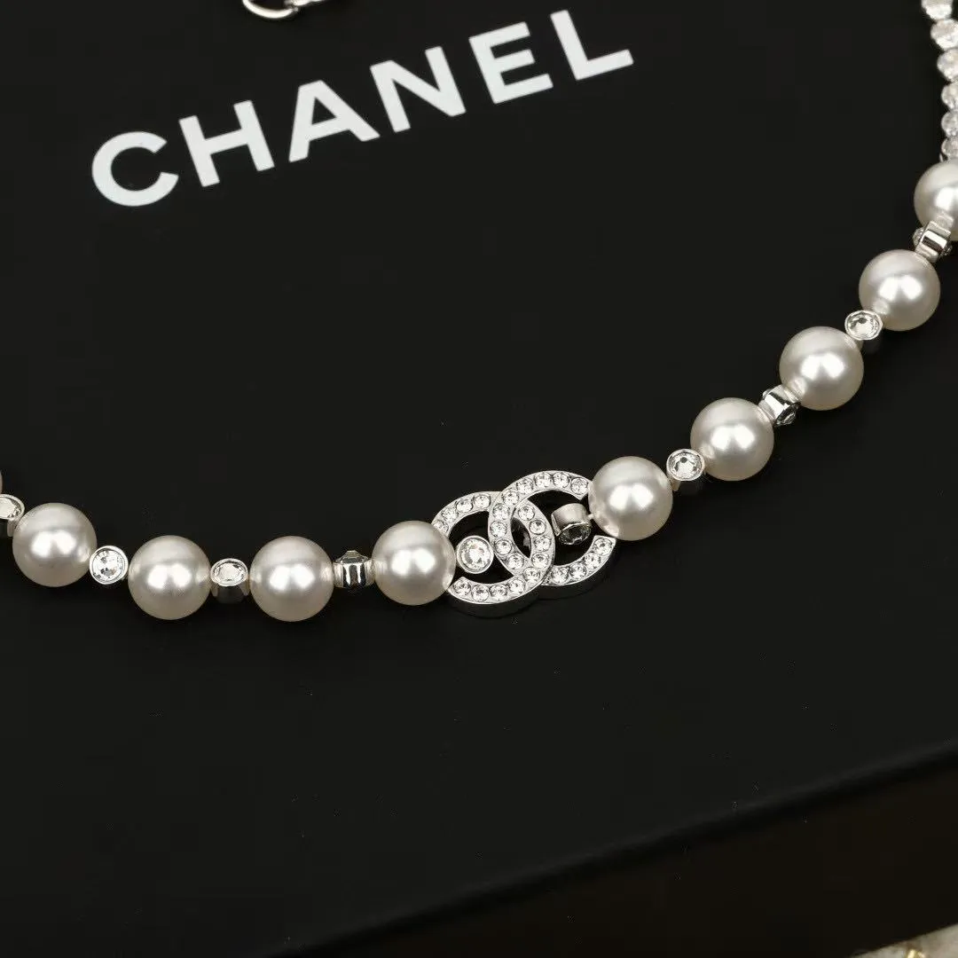 Chanel Pearl Crystal CC Halskæde