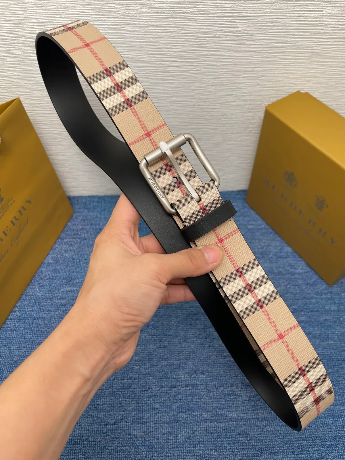 Burberry Check 35mm Bælte