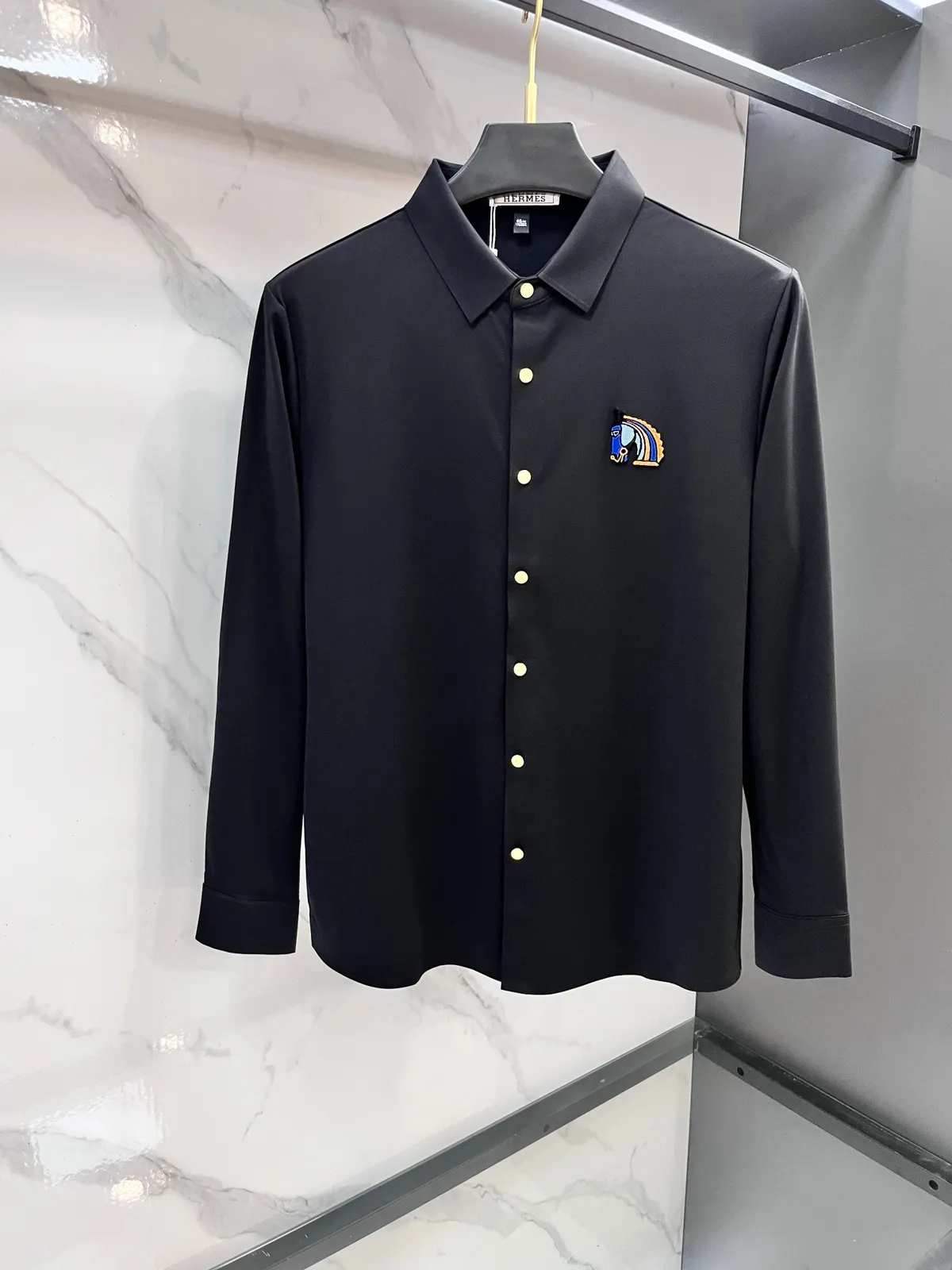 Hermès Skjorte Med Broderi
