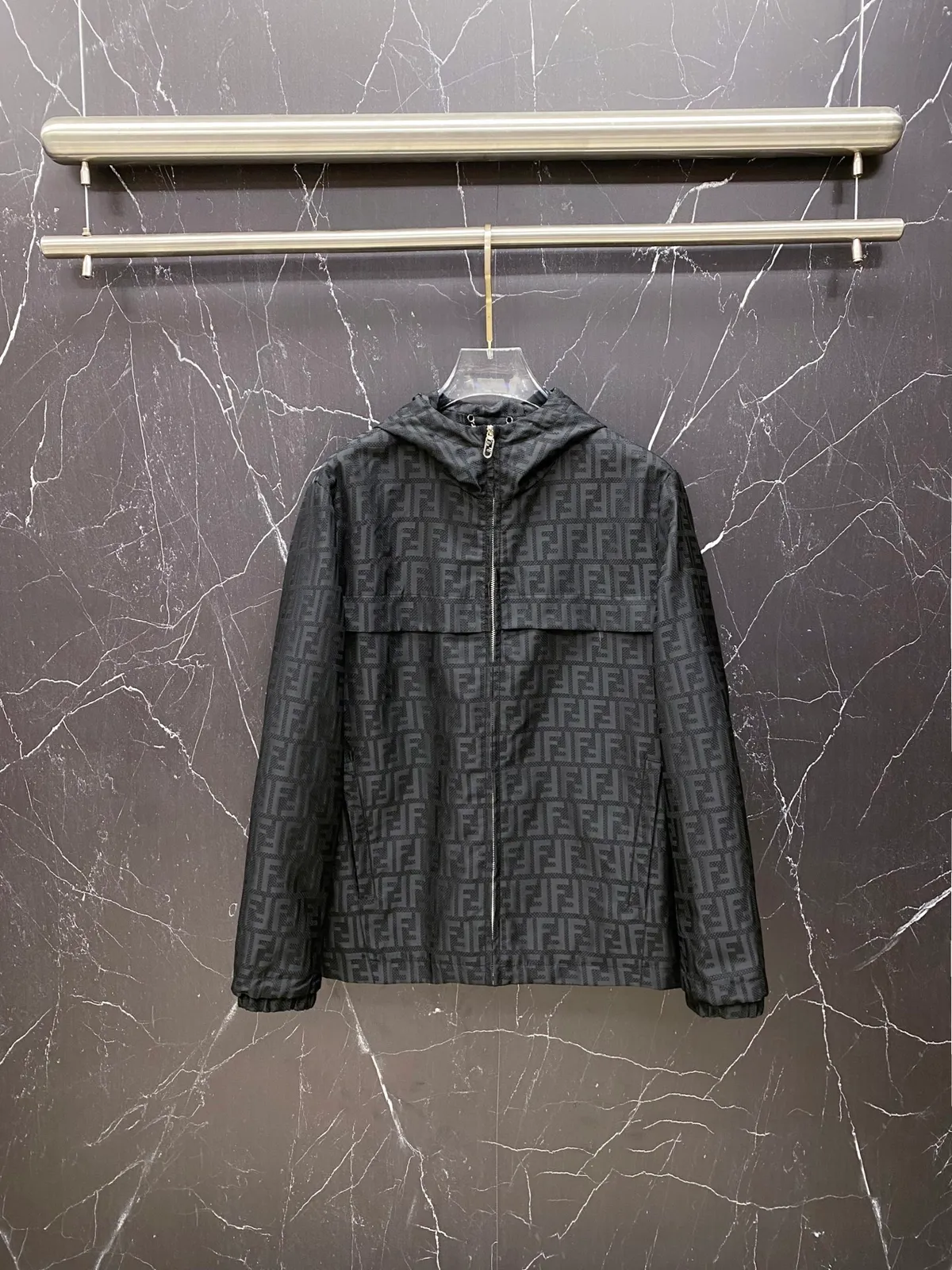 Fendi Dark FF Zip Jakke