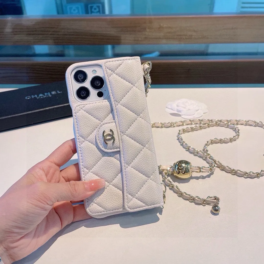 Chanel Caviar Chain Card Holder Mobilcover