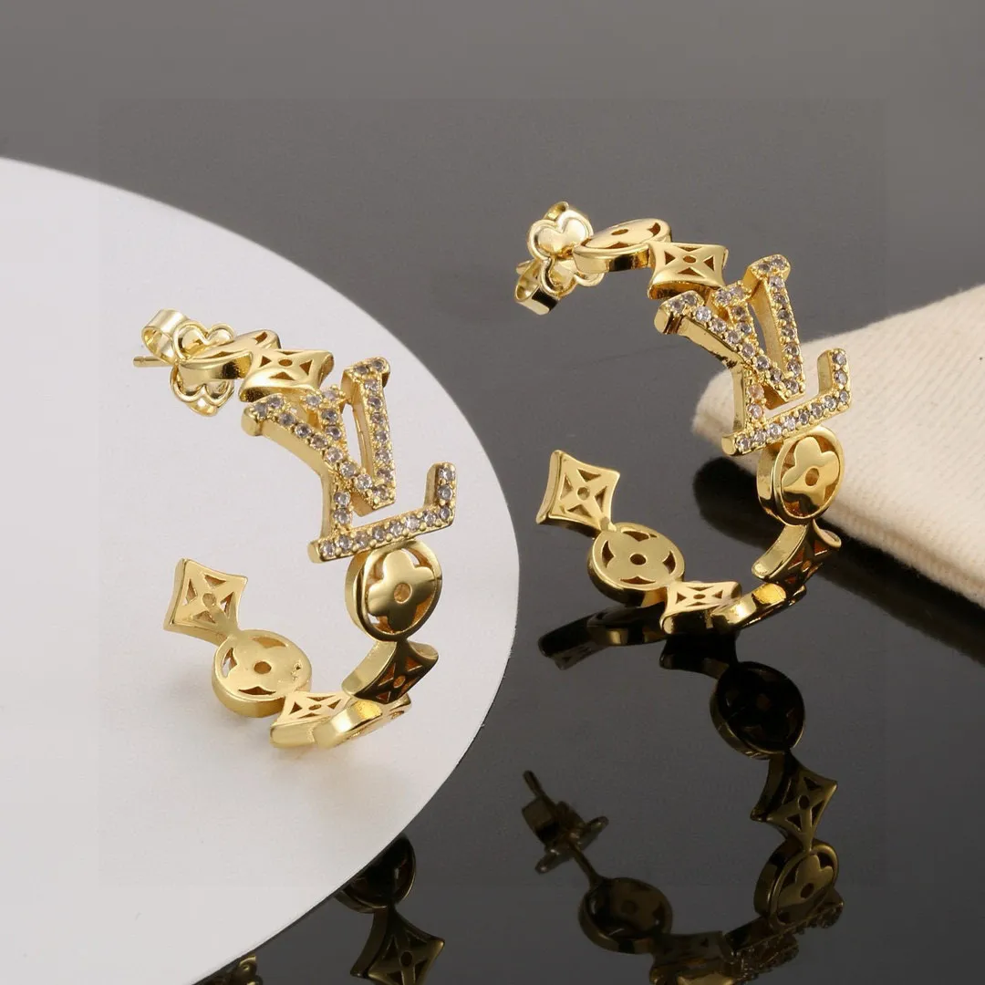 LV Monogram Hoop Øreringe
