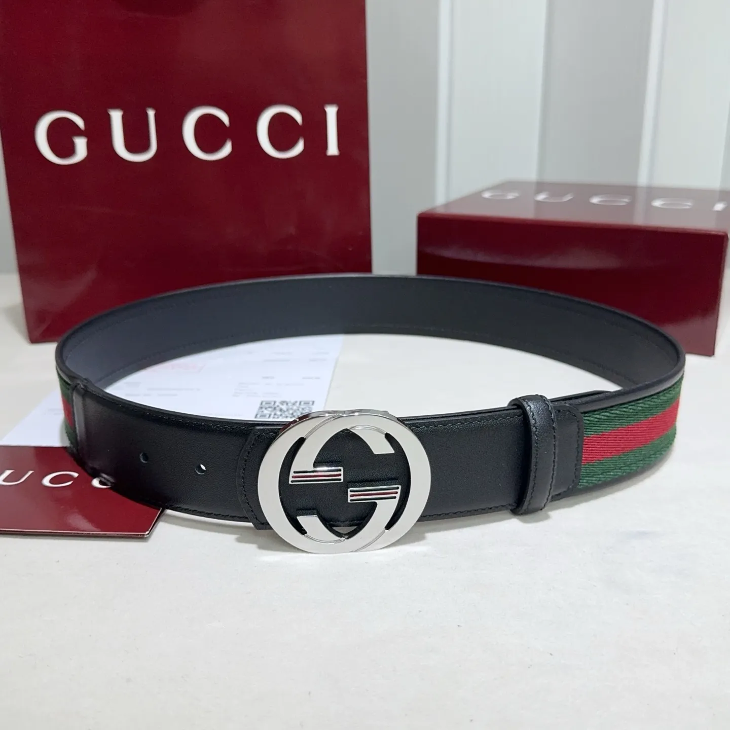 Gucci Web 38mm Reversible Bælte