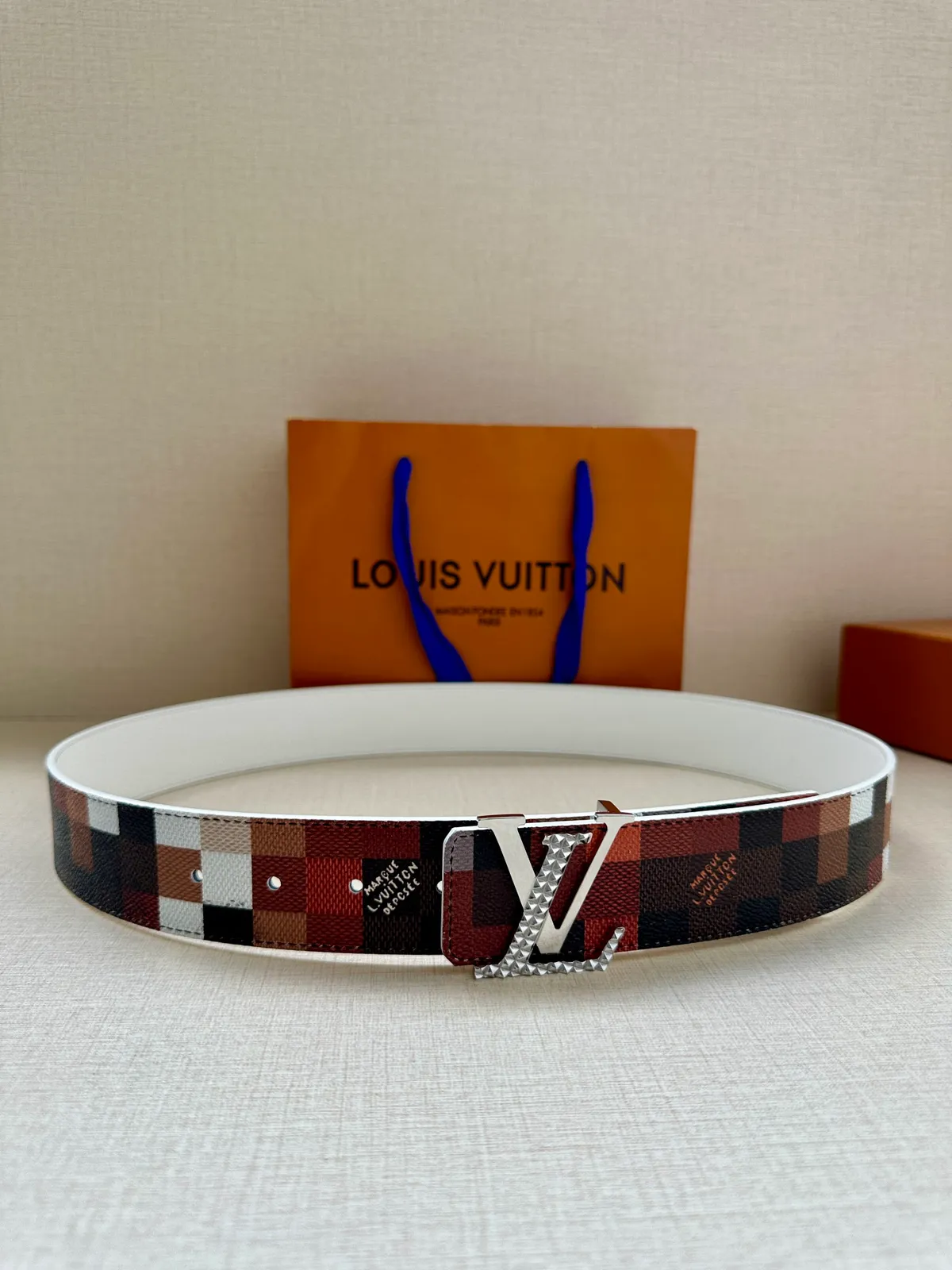 LV Initiales 40mm Cowmooflage Reversible Bælte