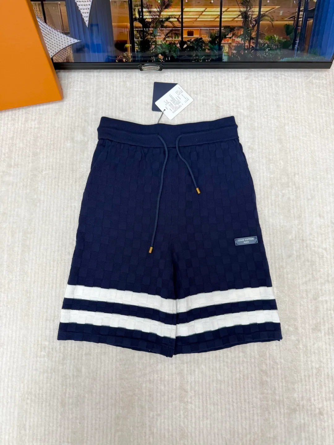 LV Damier Terry Tennis Shorts