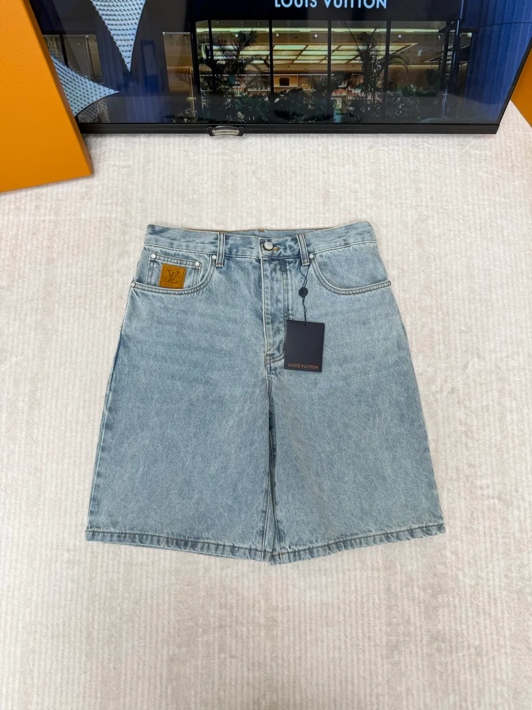 LV Denim Shorts