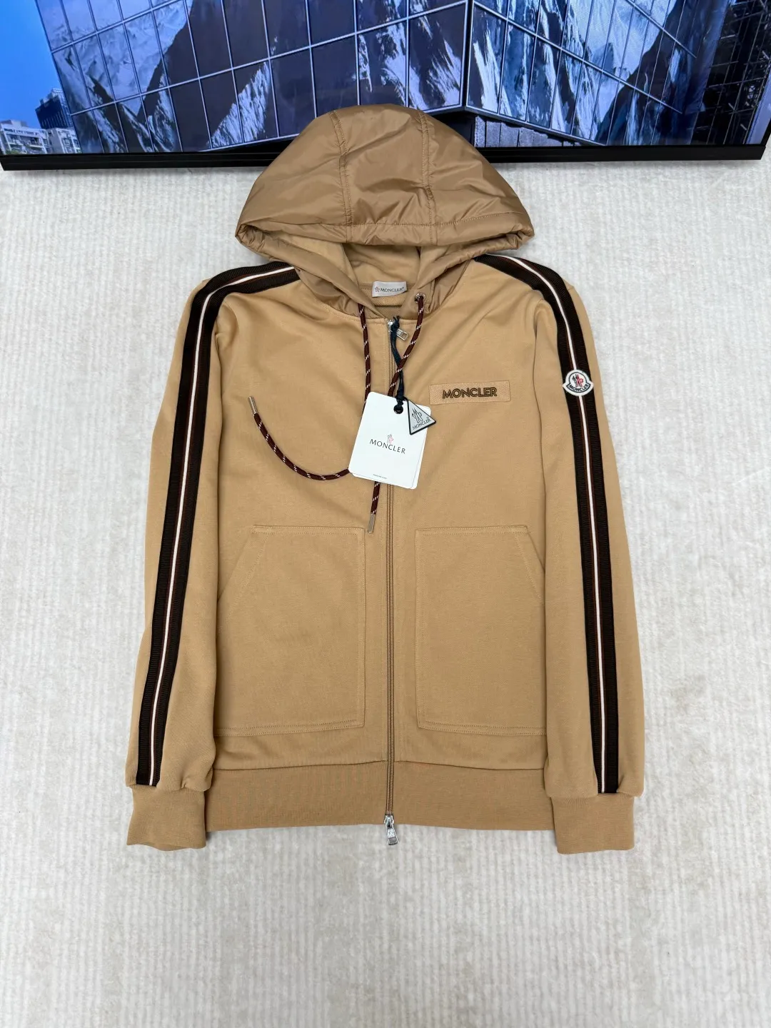 Moncler Zip Up Cardigan