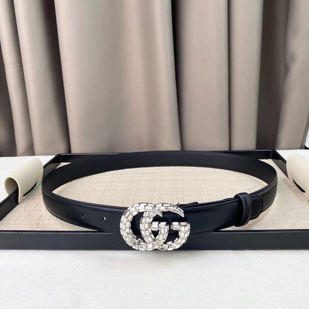 Gucci GG Marmont Crystal 30mm Bælte