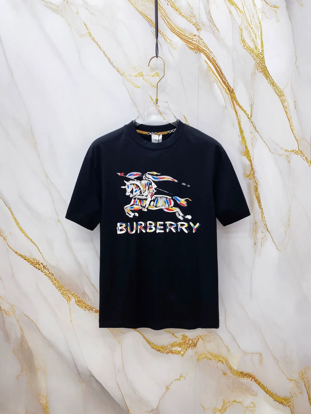 Burberry T-shirt Painted Knight Logo