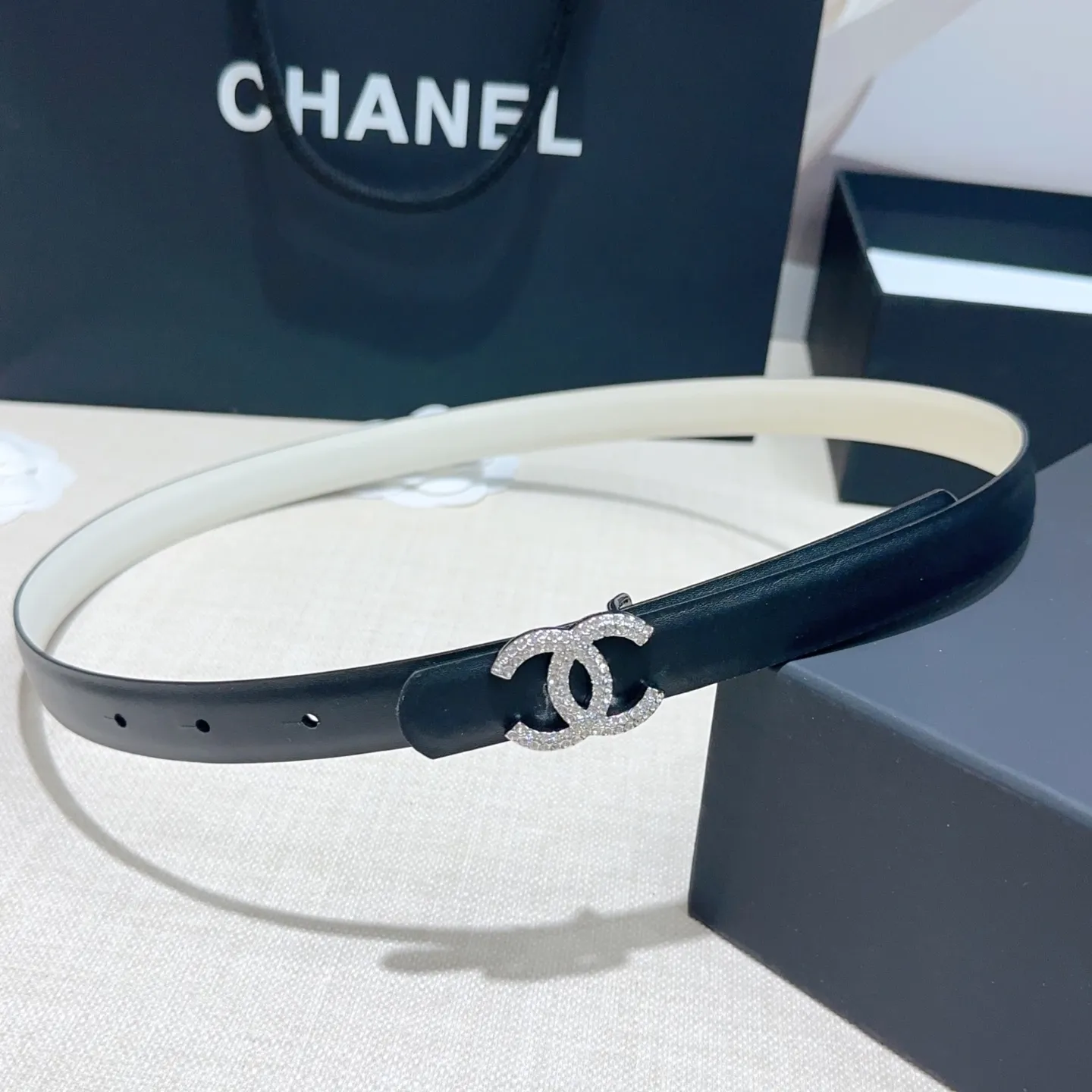 Chanel Crystal CC 20mm Bælte