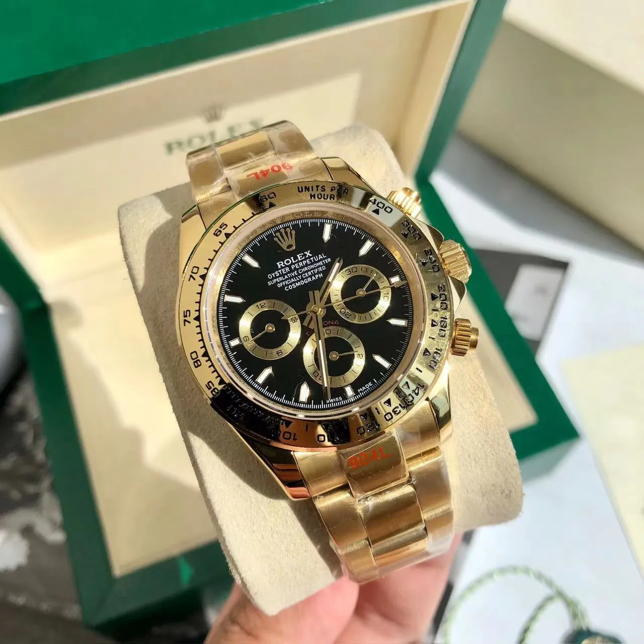 Rolex Cosmograph Daytona 40 Sort/Guld